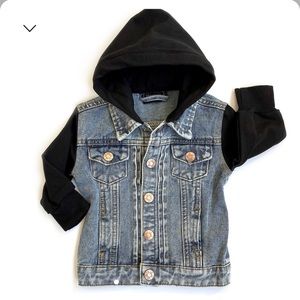 Little Bipsy Collection | hooded denim jacket 3-6M